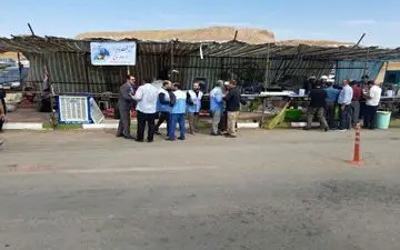 بازدید مستمر از موکب های شهرستان قصرشیرین توسط کارشناسان محیط زیست