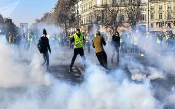 استقبال گرم پلیس فرانسه از اعتراض فعالان محیط زیست!