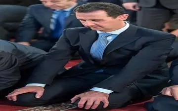 حضور بشار اسد در مراسم جشن میلاد رسول اکرم (ص)