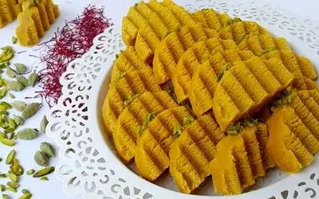 طرز تهیه حلوا نثار زعفرانی ارومیه؛ خوشمزه و سنتی