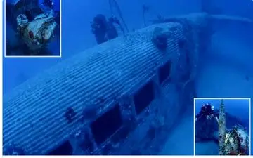 کشف هواپیمای جنگی آلمانی در اعماق دریای مدیترانه +فیلم 