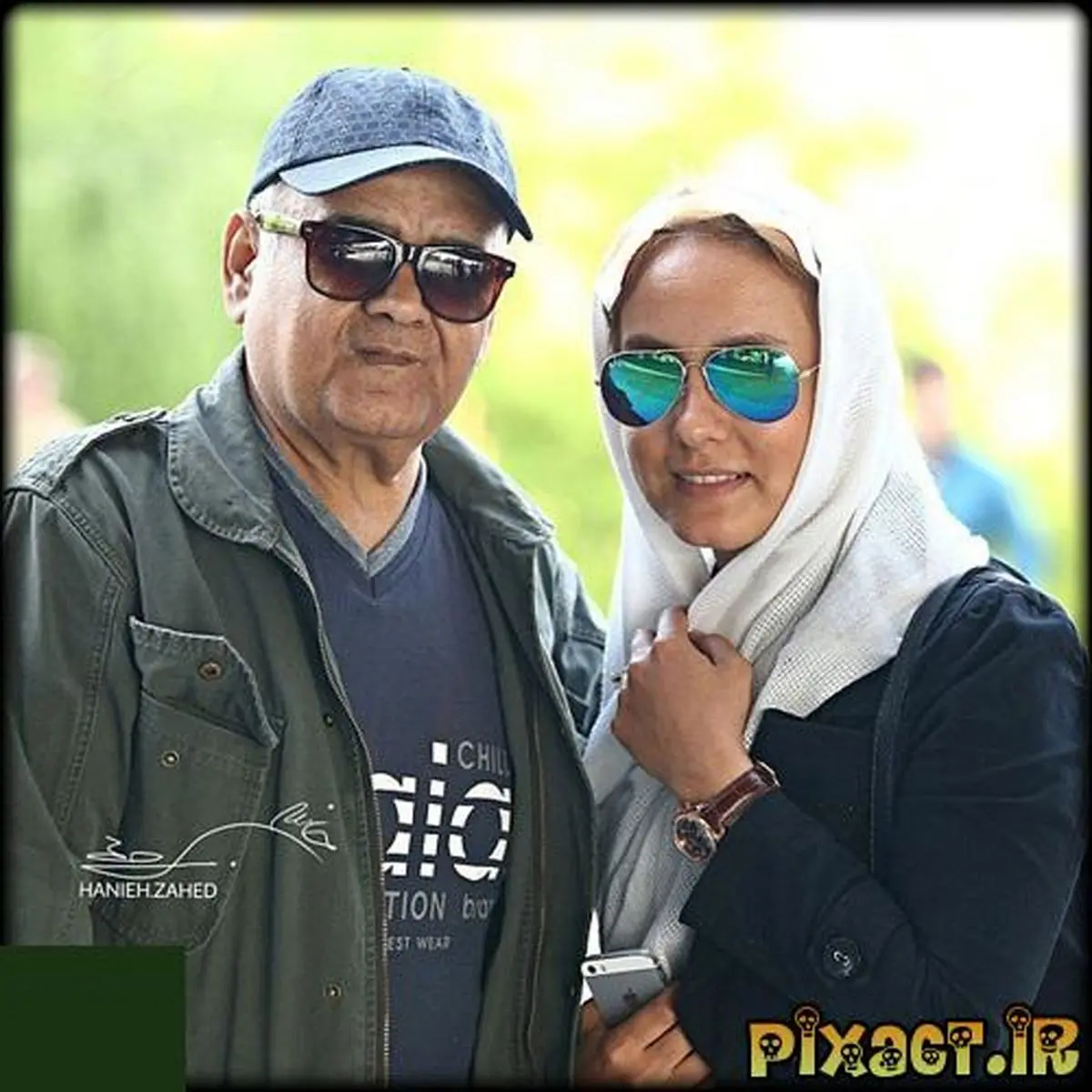 اکبر عبدی در کنار دخترش؛ المیرا+عکس