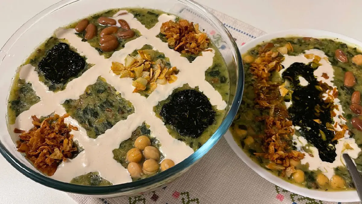 طرز تهیه آش اسفناج| مناسب سرماخوردگی