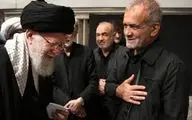 واکنش جالب پزشکیان به حضور رهبر انقلاب در مراسم شب عاشورا+عکس
