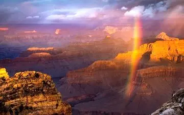  عکس منتخب نشنال جئوگرافیک | باران در گرند کنیون