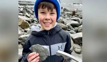  پسر بچه ۹ ساله در ساحل عجب چیزی کشف کرد!