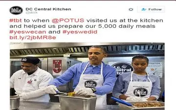  آشپزی اوباما در کاخ سفید