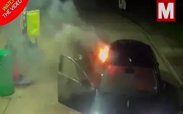 اقدام وحشتناک دو مسافر مست در پمپ بنزین! + فیلم 