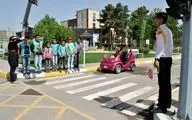 رئیس پلیس راهور کرمانشاه خبر داد: آموزش عملی فرهنگ ترافیک به کودکان در پارک ترافیک کرمانشاه
