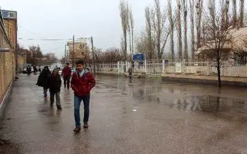 بارش باران و فروکش طوفان در خلخال 