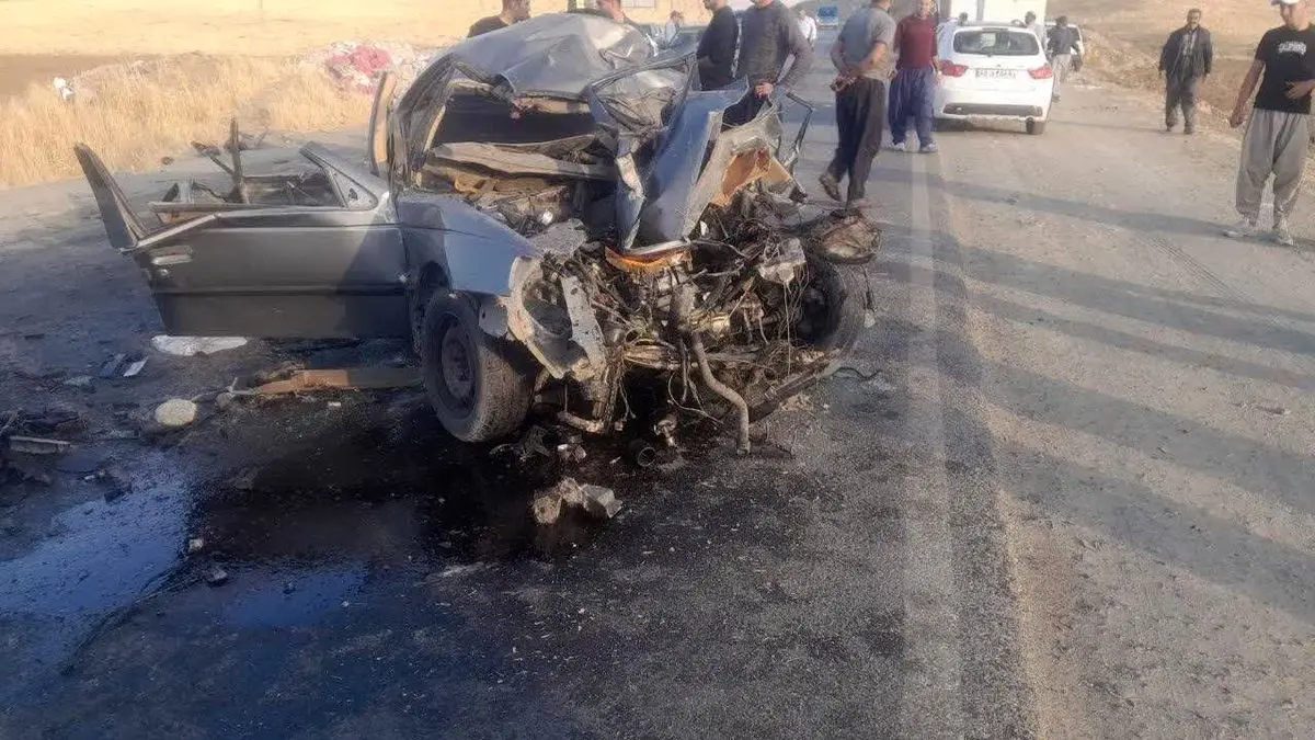 جانباختن سه نفر بر اثر حادثه رانندگی در محور کامیاران - سروآباد