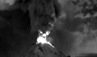 فوران کوه آتشفشانی مکزیک