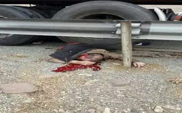 مرگ وحشتناک راننده بدلیل بی احتیاطی در کمربندی