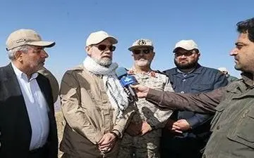 علت لباس نظامی پوشیدن علی لاریجانی مشخص شد + عکس