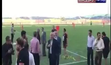 ابوطالب(کمدین)‌و‌مهدی‌تاج در تمرین‌امروز پرسپولیس 