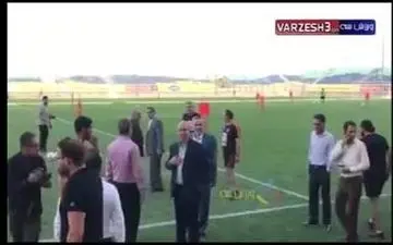 ابوطالب(کمدین)‌و‌مهدی‌تاج در تمرین‌امروز پرسپولیس 
