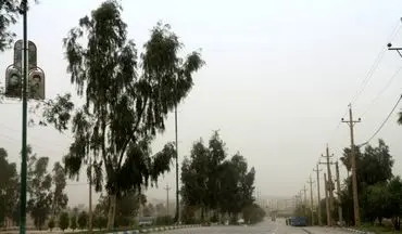 قصرشیرین در غبار و گرمای ۵۰ درجه