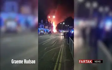 انفجار مهیب در انگلیس + فیلم