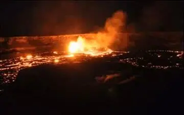 دستور تخلیه فوری به خاطر فوران آتشفشان + فیلم