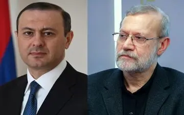 رایزنی دبیر شورای امنیت ملی ارمنستان با لاریجانی