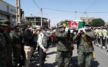 پیکر شهید حریم امنیت در روز شهادت امیرالمومنین(ع) در قرچک تشییع شد