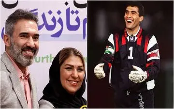 عاشقانه همسر احمدرضا عابدزاده به عقاب آسیا + عکس