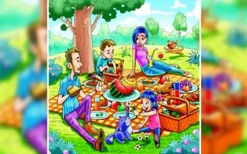 بستنی رو در تصویر پیدا کنی یک نابغه هستی/ تست هوش + جواب