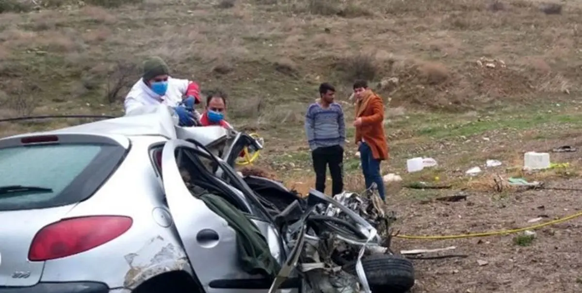 ۹ کشته و زخمی در انحراف و واژگونی خودرو پژو پارس
