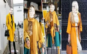 مانتوی خردلی با استایل های شیک میخوای بیا اینجا / تیپ بزن اساسی