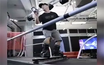 شبیه ساز فوق‌العاده برای اسکی در کوهستان + فیلم