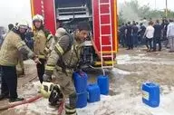  مهار فوری آتش سوزی شرکت لاستیک سازی در شهریار 