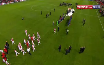 جشن قهرمانی منچستریونایتد در یورولیگ + فیلم