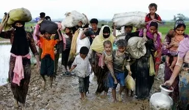  30 هزار مسلمان روهینگیا بدون غذا و دارو در مرز بنگلادش