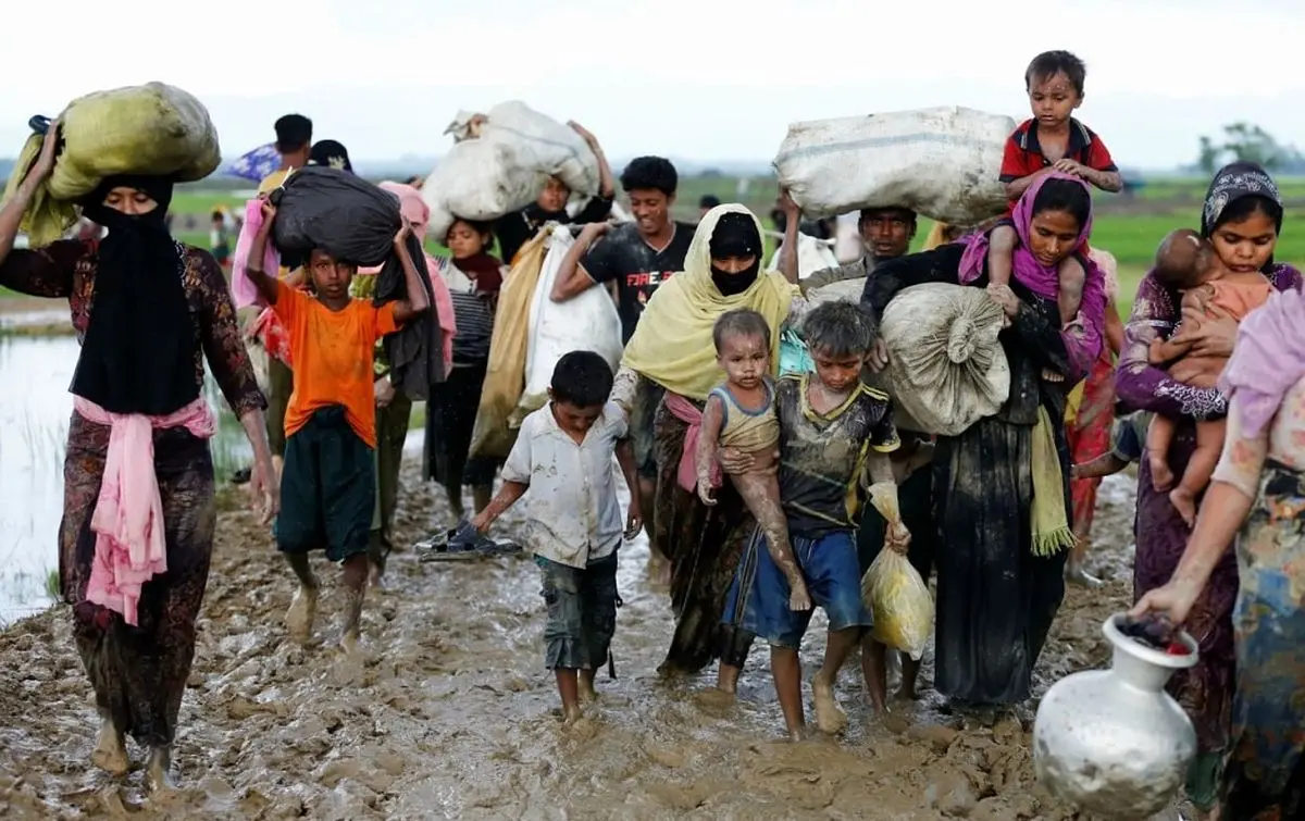  30 هزار مسلمان روهینگیا بدون غذا و دارو در مرز بنگلادش
