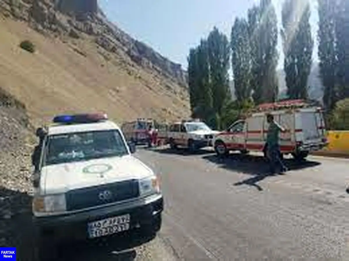 حادثه رانندگی در آزادراه تهران - شمال سبب مصدومیت ۶ نفر شد
