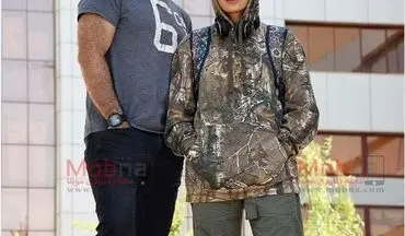 تیپ پسرانه حدیثه تهرانی به همراه همسرش (عکس)
