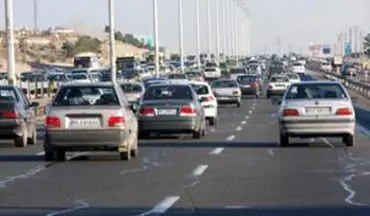  ترافیک در آزادراه قزوین-کرج نیمه سنگین است