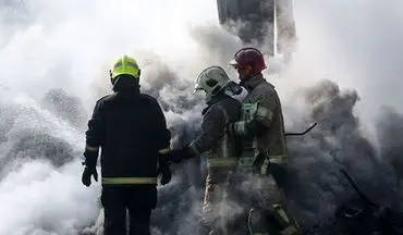 آتش سوزی در یکی از پاساژهای تهران