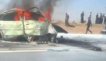 تصادف مرگبار در جاده کرمانشاه-روانسر با ۴ کشته