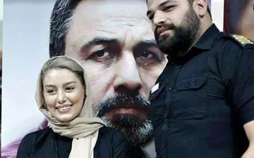 سحر قریشی به همراه بادیگاردش