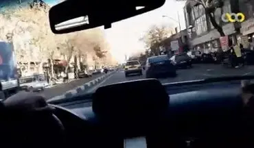 تعقیب و گریز پلیس با سارق خودرو در تهران