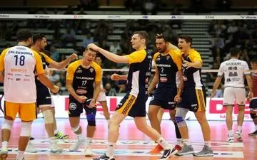 پیروزی تیم والیبال ورونا در غیاب معنوی‌نژاد 