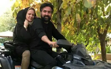 موتورسواری بهاره رهنما و همسر دومش! + عکس
