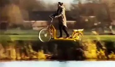 دوچرخه جالبی که عملکردی شبیه به تردمیل دارد! + فیلم 