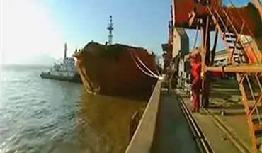 اولین فیلم از کشتی کریستال پس از برخورد با سانچی