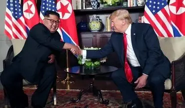  اوج استرس ترامپ و رهبر کره شمالی مقابل دوربین‌ها