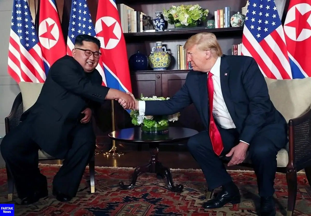  اوج استرس ترامپ و رهبر کره شمالی مقابل دوربین‌ها