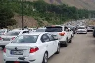 ترافیک وسایل نقلیه در برخی از محورهای شمالی و آزادراهی کشور