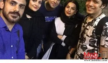سلفی جوانه دلشاد و لیلا ایرانی به همراه دوستانشان (عکس)