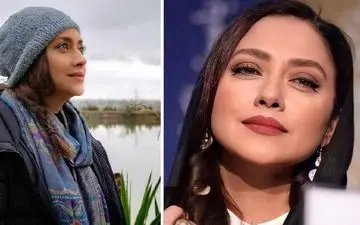 عکسهایی از بهاره کیان افشار با شال آبی خوشرنگش|دلیل انتشار این سلفی های عجیب و غریب بهاره کیان افشار چیست؟|
